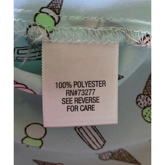 CANDIES Womens Size XS Sleeveless Ruffled Ice Cream Cone Print Tank Top Shirt - Picture 8 of 9